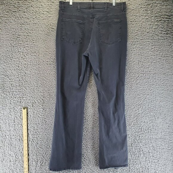 7 For All Mankind Jeans Womens 32 Black Tall Boot Distressed Denim - Picture 13 of 14